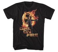Hunger Games - Girl On Fire - American Classici - Solido Nero Adulto Manica
