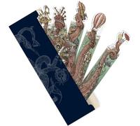 HUNGRY MINDS Set di 5 Segnalibri a Forma di Polpo Disegnati a Mano - Grandi Segnalibri di Carta Per la Lettura con Design Unico ed Elegante Busta - Regalo Perfetto per i Lettori