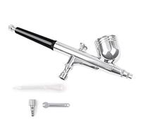 HunicandIU Aerografo portatile, kit aerografo, 50 PSI, aerografo a batteria ad alta pressione, set di colori per aerografo in acciaio inox, per principianti ed esperti