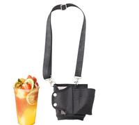 HunicandIU Borsa Portaborraccia - Borsa per Bottiglie con da Viaggio - Accessori Portatili per Tazza in Tessuto Oxford con Scomparti per Tumbler da Bevande in Viaggio