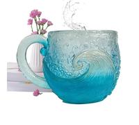 HunicandIU Da Spiaggia | Per Bevande Da 355 Millilitri - Bicchiere Theme Marino - Per Caffè Bar Whiskey Succo Soda Vino Bevande Analcoliche E Alcoliche