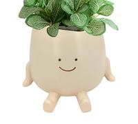 HunicandIU Faccia Portavaso Appesi Vasi Di Fiori Con Faccia Altalena, Vaso Di Resina, Faccia Piante Grasse Vaso Di Fiori Con Sorriso Viso E Altalena