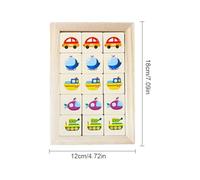 HunicandIU Gioco di Rompicapo | Puzzle Educativo con Design a Cartoni Animati | Gioco Di Rompicapo In Legno | per la Famiglia, l'Aula, l'Asilo, la Formazione, lo Sviluppo Logico e i Bambini