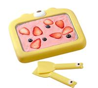 HunicandIU Macchina Per Arrotolato | Macchina Per Yogurt A Rullo Con Piastra Fredda E Spatole,Padella Per Multifunzionale Domestica Per Tutta La Famiglia, Bambini, Adolescenti, Adulti E Attività