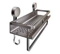 HunicandIU Organizzatore A Per La Doccia Con Ganci,Ripiano Impermeabile Senza Necessità Di Fori Con Ganci,Il Contenitore per la Doccia con le Ventose | Per il Bagno, la Camera da, il Soggiorno,