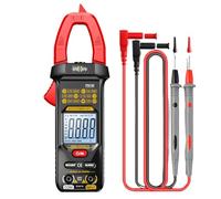 HunicandIU Pinza Amperometrica Digitale | 4000 Conteggi Tester Amperometro Portata Automatica,Multimetro Digitale Senza Contatto per Elettricista Corrente Tensione DC AC | Autofficina Industriale