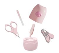 HunicandIU Set tagliaunghie per bambini,Set tagliaunghie per bambini - Tagliaunghie e tagliaunghie per con naso di animale - per mamme con scatola portaoggetti, kit manicure per