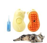 HunicandIU Steamy Cat Brush, spazzola a vapore per gatti - spazzola per capelli di gatto con vapore, spazzola per cani, pettine portatile per animali domestici per una facile cura