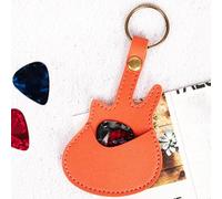 HunicandIU Tornari del supporto per chitarra, custodia per chitarra - Titoli di chitarra con Keyring - Accessori per strumenti musicali resistenti all'usura in pelle per i giocatori