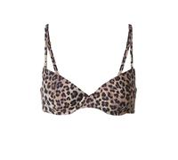 Hunkemöller Top per bikini 'Animalia' marrone / broccato / nero Donna Hunkemöller 85xD