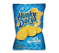Hunky Dorys Sale e Aceto di Malto Aroma Crisps di Patate Taglio Stropicciato,...