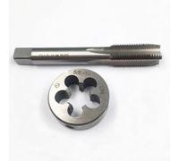 Hunricho 5/8"-11, 5/8"-16, 5/8"-18, 5/8"-20, 5/8"-24, 5/8"-28, 5/8"-32, HSS Set di maschi e matrici HSS, filettatura macchina UNF e filiera rotonda UNF Mano destra (5/8 "-16)