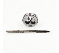 Hunricho 6-40 UNF - Set di maschi e filetti, maschi a macchina e filettature rotonde, set di taglio per maschi a destra (6-40 UNF)