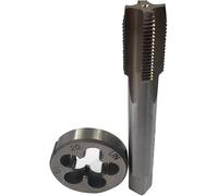 Hunricho Set di maschi e filetti in HSS, filettatura UNF e filettatura rotonda UNF, mano destra (5/8"-20)