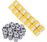 Hunricho Set di pinze a molla ER20 per macchina per incidere CNC e tornio di fresatura, 14 pezzi, pinze per incisione tra cui 1/16 "-1/2" (14 pezzi ER20)