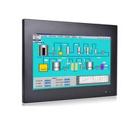 HUNSN 10.1 Inch Backlit TFT LED Embedded Industrial Panel PC, Resistive Touch Screen, Core I5, Windows 11 / Linux Ubuntu, PW12, 1024 x 600, HDMI, VGA, 2 x COM, 8G RAM, 256G SSD