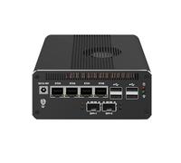 HUNSN 10GbE Micro Firewall Appliance, Mini PC, PFSense, OPNsense, VPN, Router PC, Ultra 7 155H, RJ69, 4 x 2.5GbE LAN, 2 x SFP+, Type-C, TF, DP, HDMI, 48G RAM, 1TB SSD