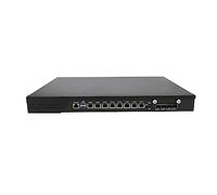 HUNSN 1U Firewall Appliance with Redundancy Power Supply, PFSense, OPNsense, Untangle, Sophos, Kerio, VPN, I3 7100, RJ10, 8 x LAN, 4 x SFP+ 10GbE X710, 0 RAM, 0 Storage, Barebone No System