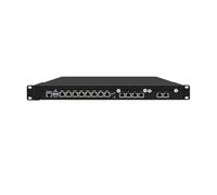 HUNSN 1U Rackable Cabinet Firewall Appliance, PFSense, OPNsense, VPN, Router PC, Core I5 9400, RJ67, C246, 14 x 2.5GbE 226-V LAN, Console, GPIO, 16G RAM, 128G SSD