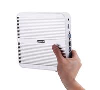 HUNSN 4K Fanless Mini PC, Desktop Computer, Server, HTPC, Kodi Box, Windows 11 or Linux Ubuntu, Intel Core I5 1235U, BM01f, WiFi, BT, VGA, HDMI, 6 x USB, LAN, 16G RAM, 256G SSD, 1TB HDD