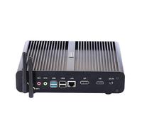 HUNSN 4K Fanless Mini PC, Desktop Computer, Server, Windows 11 / Linux Ubuntu, I7 1255U 1260P, BM14, WiFi 6, BT, DP, HDMI, LAN, 2 x USB3.0, 6 x USB2.0, SIM Slot, 16G RAM, 256G SSD, 1TB HDD