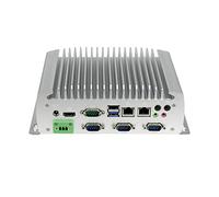 HUNSN Fanless Industrial Computer, IPC, Mini PC, Intel Celeron J1900, IX09, 6 x COM, 2 x I211 LAN, HDMI, 3 PIN Phoenix, SIM Slot, WDT Reset, Barebone, NO RAM, NO Storage, NO System