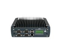 HUNSN Fanless Industrial PC, Mini Computer, IPC, Celeron J6412, Windows 11 / Linux Ubuntu, IX15, TPM 2.0, 6 x COM, HDMI, DP, 3 x LAN, GPIO, 9-36V 2Pin Phoenix, 32G RAM, 256G SSD