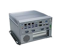 HUNSN Fanless Industrial PC, Mini Computer, IPC, I7 6700T, Windows 11/ Linux Ubuntu, IX04, VGA, DP, HDMI, 6 x COM, 3 x LAN, PCIE X16 Slot, PCI Slot, DC Phoenix, 9 to 36V, 8G RAM, 512G SSD