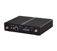 HUNSN Fanless Mini PC, Desktop Computer, HTPC, Kodi Box, Celeron 4205U 5205U, Windows 11 / Linux Ubuntu, BM05, VGA, HDMI, LAN, 4 x USB3.0, 2 x USB2.0, 16G RAM, 256G SSD, 1TB HDD