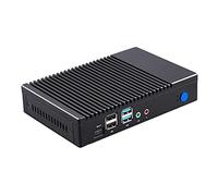 HUNSN Fanless Mini PC, Desktop Computer, Windows 11 Pro or Linux Ubuntu, Quad Core AMD A6 1450, BH05a, PXE, WOL, Vmware, Citrix Supported, VGA, HDMI, LAN, Type-C, Vesa mount, 4G RAM, 512G SSD