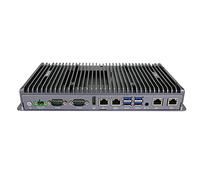 HUNSN Fanless Mini PC, Industrial Computer, IPC, Windows 11 or Linux Ubuntu, Intel Core I7 10810U, IX02, TPM2.0, 9-36V, Watchdog, WOL, 4G supported, 4 x LAN, 4 x COM, 16G RAM, 128G SSD