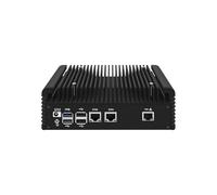 HUNSN Firewall Appliance, Mini PC, PFSense, OPNsense, VPN, Router PC, I3 N305, RJ71, 2 x 2.5GbE LAN, 10GbE AQC113C-B1-C LAN, 2 x HDMI, TF, Type-C, 16G RAM, 128G SSD