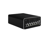 HUNSN Micro Firewall Appliance, Mini PC, PFSense, OPNsense, VPN, Router PC, I3 1315U, RJ24, 6 x 2.5GbE I226-V, HDMI, DP, USB3.2, Type-C, TF, With Fan, 8G RAM, 128G SSD