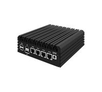 HUNSN Micro Firewall Appliance, Mini PC, PFSense, OPNsense, VPN, Router PC, Twin Lake Core 3 N355, RJ34, GPIO, TF Slot, HDMI, DP, 4 x 2.5GbE LAN, 16G DDR5 RAM, 128G SSD