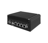 HUNSN Micro Firewall Appliance, Mini PC, PFSense, OPNsense, VPN, Router PC, Twin Lake Core 3 N355, RJ35, GPIO, HDMI, DP, 4 x 2.5GbE LAN, 8 x USB, 32G DDR5 RAM, 512G SSD