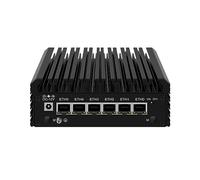 HUNSN Micro Firewall Appliance, Mini PC, PFSense, OPNsense, VPN, Router PC, Twin Lake Core 3 N355, RJ45, 6 x 2.5GbE I226-V, 2 x HDMI2.1, TF, Type-C, 32G DDR5 RAM, 1TB SSD