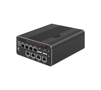 HUNSN Micro Firewall Appliance, Mini PC, PFSense, OPNsense, VPN, Router PC, Ultra 5 Processor 125H, RJ69, 8 x 2.5GbE I226-V, Type-C USB4, TF, DP, HDMI, 96G RAM, 1TB SSD