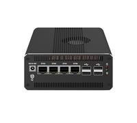 HUNSN Micro Firewall Appliance, Mini PC, PFSense, OPNsense, VPN, Router PC, Ultra 7 Processor 155H, RJ69, 4 x 2.5GbE I226-V, Type-C USB4, TF, DP, HDMI, 32G RAM, 1TB SSD