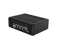 HUNSN Micro Firewall Appliance, Mini PC, VPN, Router PC, Ryzen 7 7840HS, RJ11f, 4 x 2.5GbE I226-V, Type-C USB4, Type-C 10G, TF, Console, HDMI, DP, Barebone, NO RAM, NO Storage, NO System