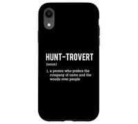hunt-trovert - Definizione di cacciatore di giochi grandi amanti della caccia Custodia per iPhone XR