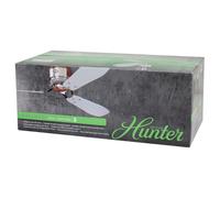 HUNTER FAN Ventilatore da Soffitto Industrie II 132cm per Interni con Controllo a Parete, cromo spazzolato, 3 Pale Intercambiabili Color Teak e Color Grigio, Ideale per Estate e Inverno, Modello 24542