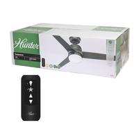 Hunter 51785 Seawave Esterno Ventilatore Luce Telecomando Argento 132 CM