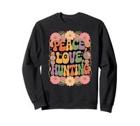Hunter 60s 70s Hippie Retro Peace Love Caccia Felpa