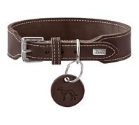HUNTER Aalborg - Collare extra largo, in morbida pelle morbida con elegante cucitura a contrasto, made in Germany, taglia 40
