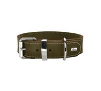 Hunter Aalborg Speciale Pelle Collare per Cani 60/M-L Brownish-Green Regolabile