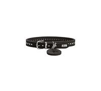Hunter Aalborg Style Collare per cani in pelle bovina ingrassata, robusto, confortevole, con eleganti borchie decorative, prodotto in Germania, nero, taglia: 32