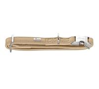 HUNTER Amalfi - Collare per cani in alluminio, colore: beige, effetto nappa, vegano, regolabile, con chiusura in alluminio, made in Germany, taglia 40-55/L