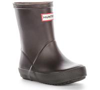 HUNTER Bambini First Classic Fatto a Mano Gomma Stivali Unisex IN Nero UK 1 - 13