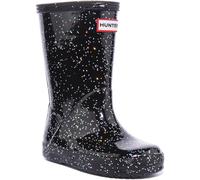 HUNTER Bambini Primo Brillantini Slip On Stivali Unisex Nero Taglia UK 1- 13