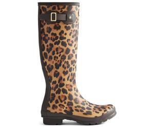 Hunter Boots - Women's Original Tall Leopard Boot - Stivali di gomma EU 36 marrone